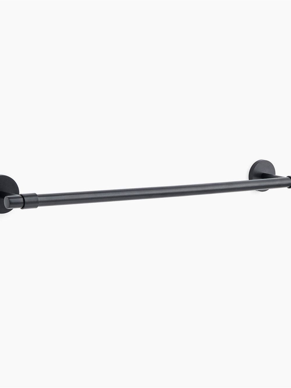 West Elm Modernist Matte Black Wall-Mount Towel Bar-NWT-18”